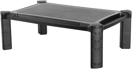 Newstar NSMONITOR20 Laptop or Monitor Stand/Riser, Height Adjustable - Black