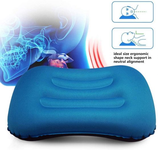 VICKSONGS Camping Pillows/Portable Inflate Pillow – Soft Outdoor Pillow Ultralight, Comfortable, Ergonomic, Waterproof Easy to Carry Pillow for Camping, Beach - Image 3