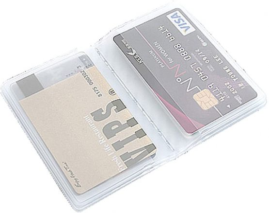 New 10 Page 20 Card Plastic Wallet Insert for Bifold Business Credit Card Holds
