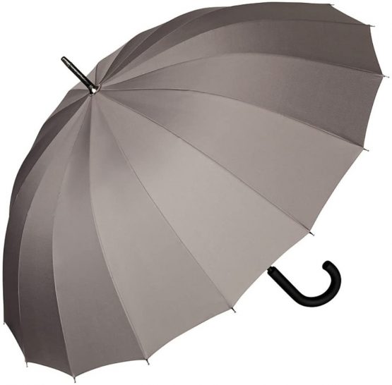 VON LILIENFELD® Umbrella Automatic Men Women 2 Persons 16 Segments Stable Devon Burgundy - Image 4