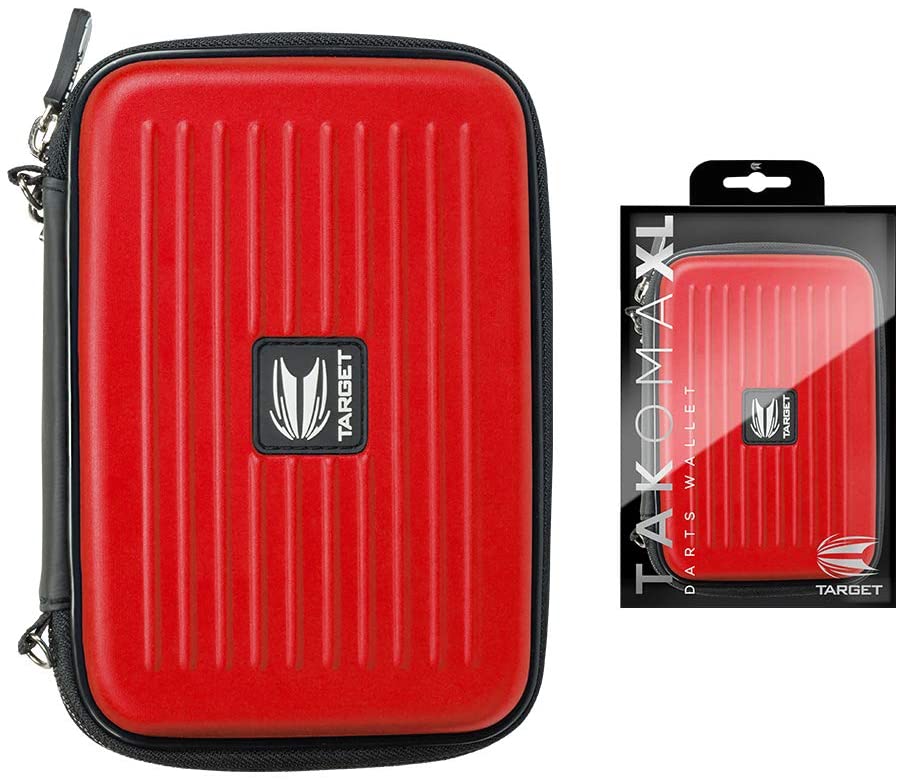 Target Darts Takoma XL Darts Wallet, Red, Darts Case Holds 6 Darts