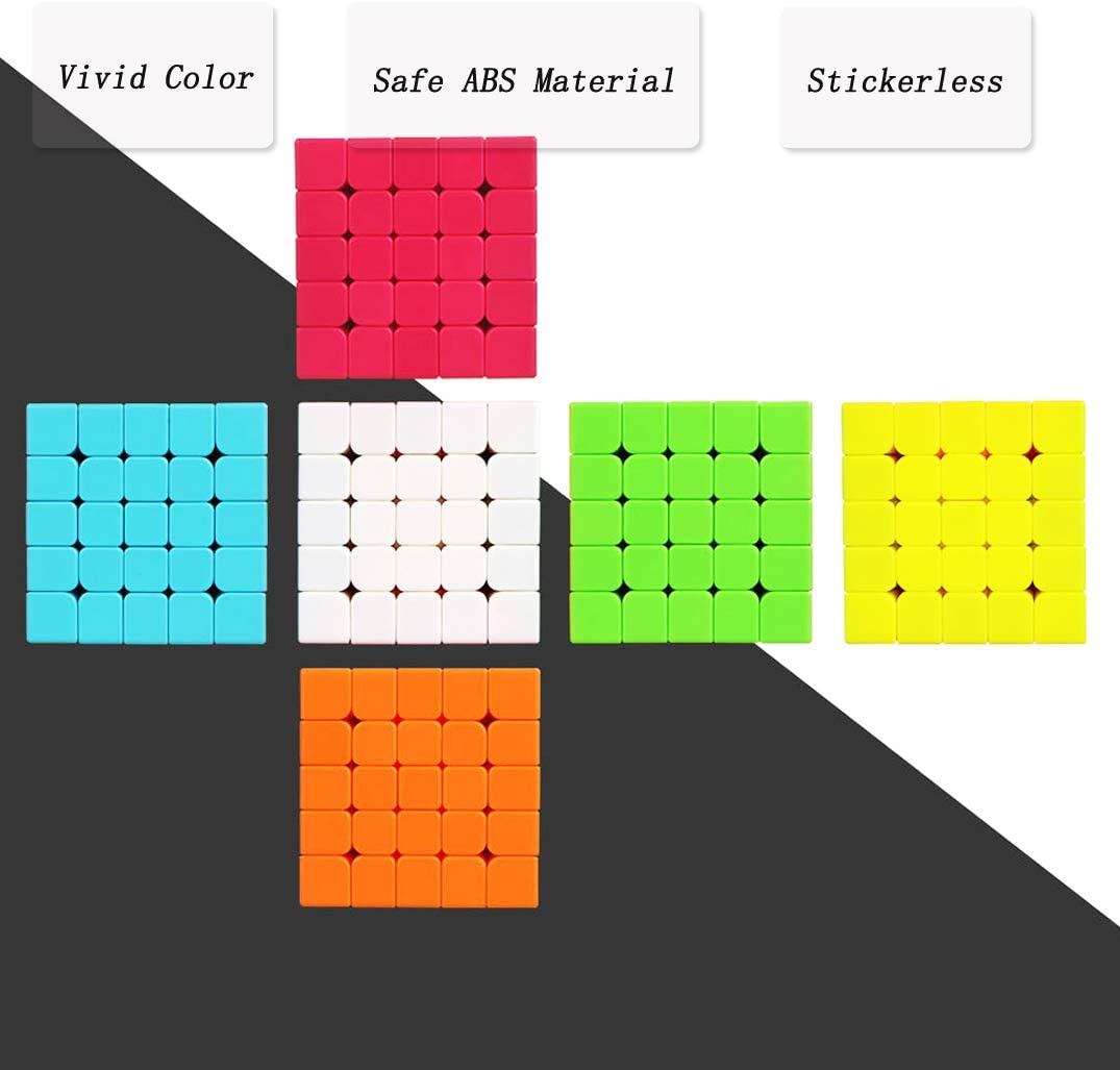 TOYESS Stickerless 5x5 Speed Magic Cube, Professional Puzzle Cube, Brain Teasers Toys for Kids & Adults - Image 3