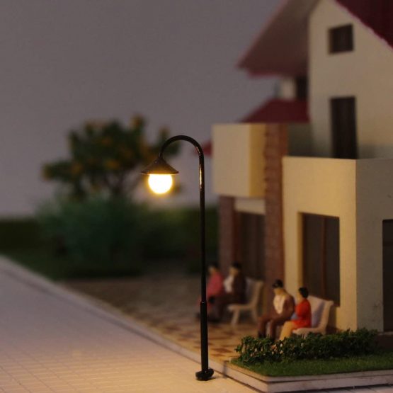Evemodel LYM13 10pcs Model Railway Led Lamppost Lamps Street Lgihts N Scale 4.5cm 12V New - Image 3