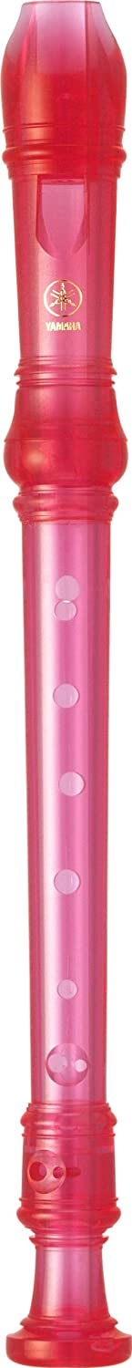 YAMAHA Recorder - Soprano Recorder, German fingering, Translucent Pink, Einheitsgröße