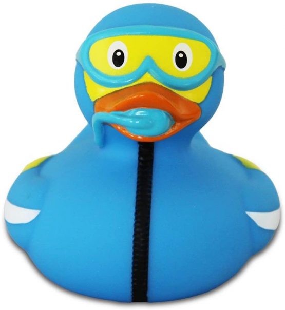 Lilalu 8 x 8 cm/50 g Collector and Baby Diving Rubber Duck Bath Toy - Image 2