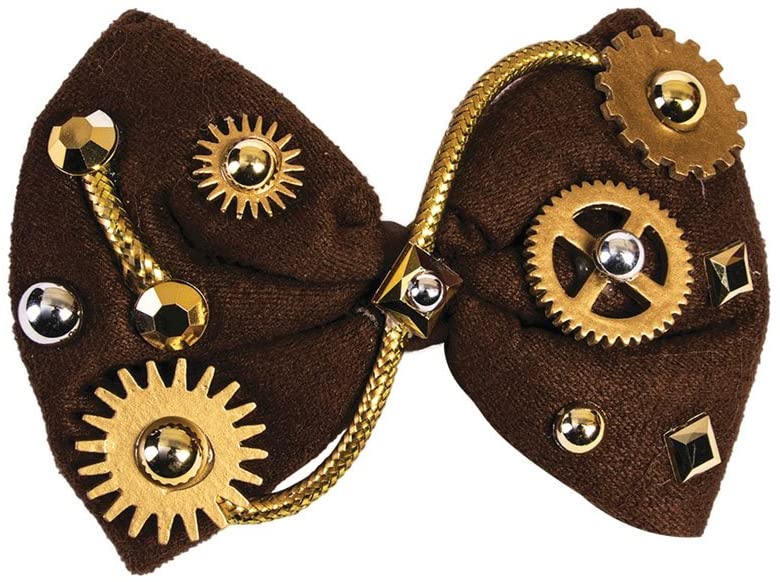 Bristol Novelty 78016 Steampunk Bow Tie, One Size Halloween, Multi-colour