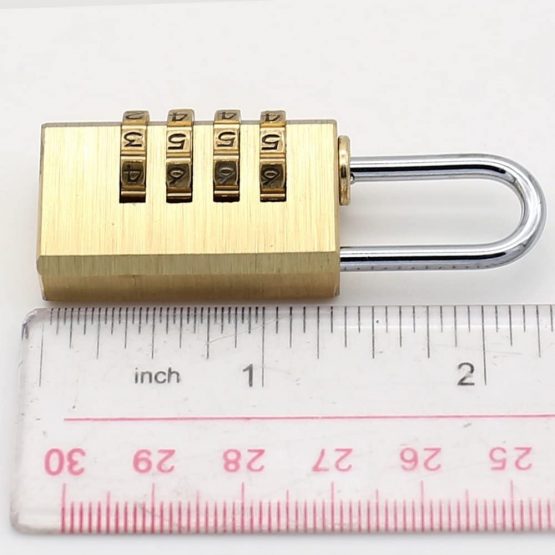 MIONI Solid Brass 2PCS Combination Lock 4 Copper Digit Padlock for Indoor and Outdoor Rustless Die-Cast - Image 4