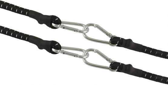 60" Bungee Rope with Carabina Hooks Cords Shock Elastic Clips x 2 TE821 - Image 3