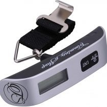 Trimming Shop Luggage Scale Digital Luggage Scale Portable Digital Scale 110Pound/50kg Electric Suitcase Scale Hanging Luggage Weighing Scale LED Tare Function Strong Strap Travel Backpack Black Silver