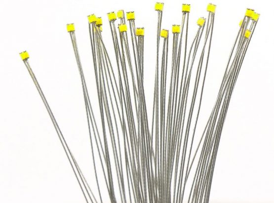 Evemodel DT0605RW 20pcs Pre-soldered litz wired leads Bi-color RED/WHITE SMD Led 0605 NEW - Image 2