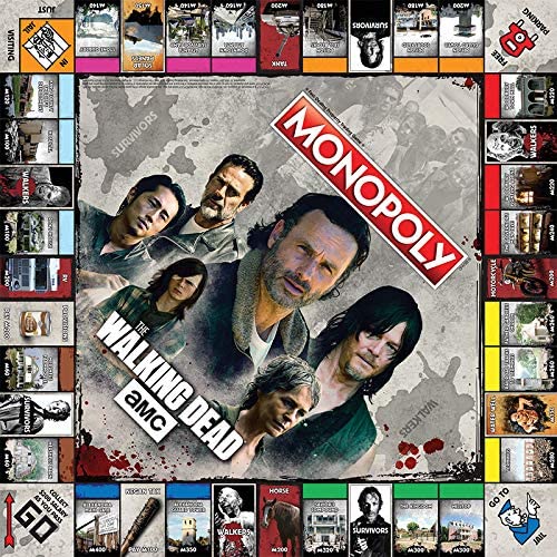 AMC :THE WALKING DEAD MONOPOLY : BOARD GAME 2017, Black, Medium - Image 4