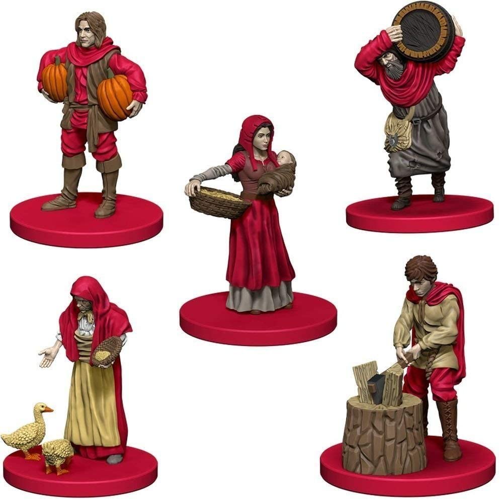 WizKids Mayfair Games Europe MFG72870 Agricola Game Expansion: Red (5 Figures), Multi-Colour, Multicoloured, Small