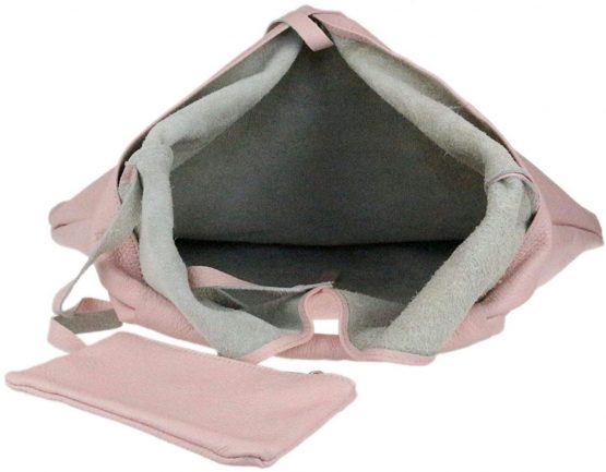 Girly HandBags V Shape Genuine Top Handle Bag - Image 4