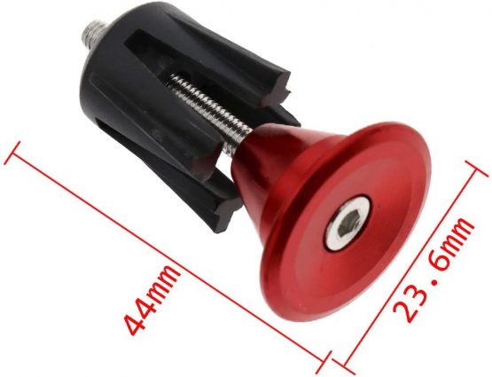 2pcs Aluminum Bicycle Bike Handlebar End Plugs Bungs Caps End Plugs Red - Image 3