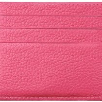Hibate Women's Real Leather Slim Wallets Card Case Holder Front Pocket Sleeve Debit Credit - Rose Pink