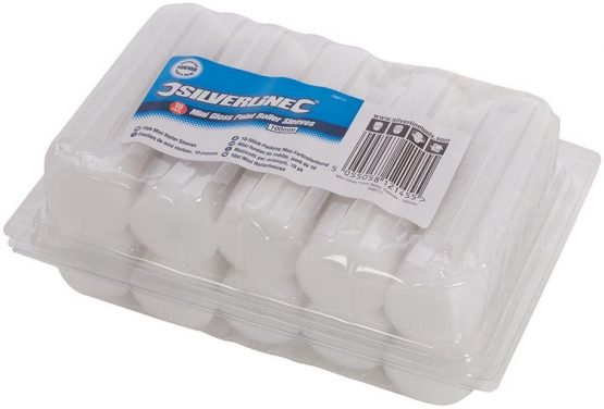 Silverline 398771 100 mm Mini Roller Sleeves 10pk Gloss - Image 2