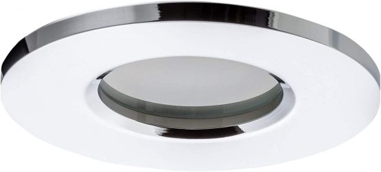 SEBSON 6X Downlight Bathroom IP44 incl. GU10 lamp Holder - Mounting Hole ø65mm Aluminium Silver Chrome, LED/Halogen Mouting Frame Ø84x27mm, recessed Lighting - Image 3