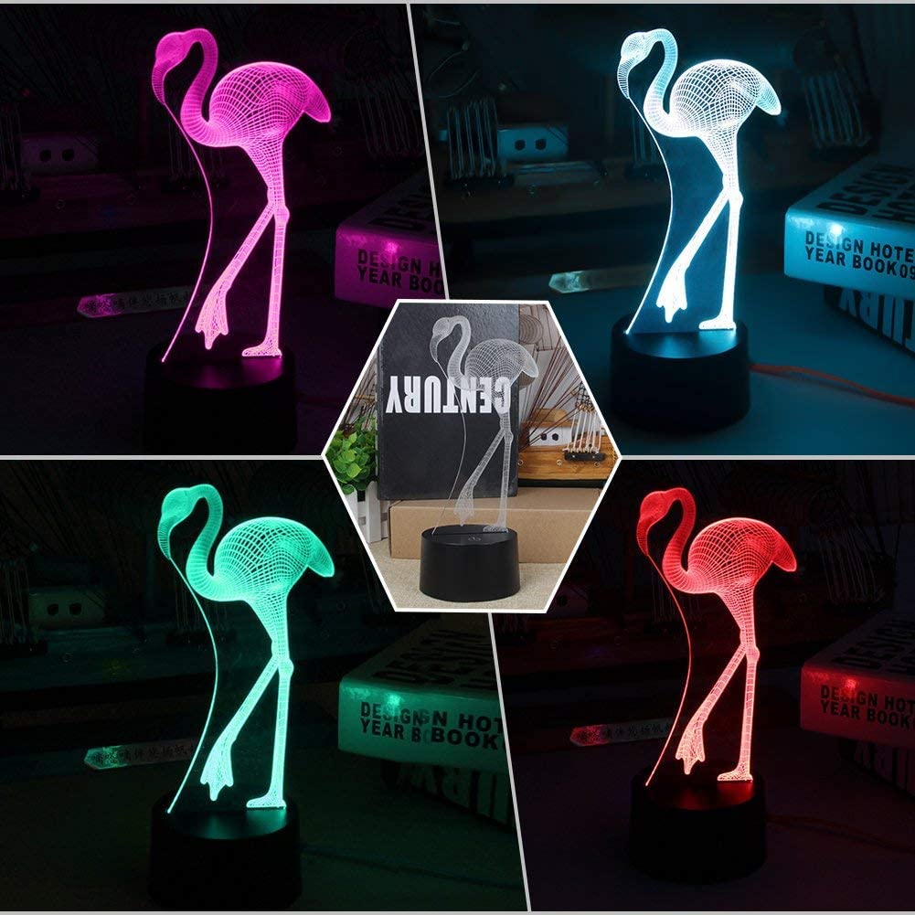 PONLCY 3D Illusion Lamp Cat Led Night Light, 16 Colors Changing USB Desk Lamps with Remote Control - Image 3