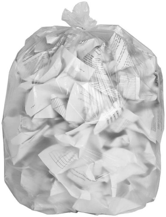 Eco Bag 20 Clear Recycling Bags 100L 88 Gauge