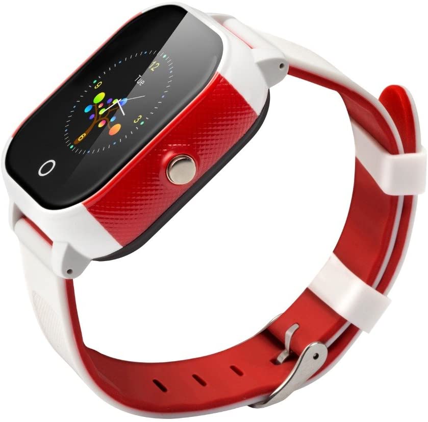 EE - BESTIE 3 GPS KIDS SMARTWATCH WATERPOOF PHONE TRACKER 2018 MODEL. 30 DAY MONEY BACK GAURANTEE, Red and white - Image 4