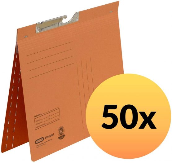 Elba 90461bl Stapler Strap, Manila Cardboard, RC, 320 G / M2, commercial punch and slot, set of 50, orange
