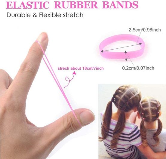 1000 PCS Mini Rubber Bands,MORGLES Small Elastic Hair Bands Hair Rubber Bands for Kids(Multi-colored) - Image 2