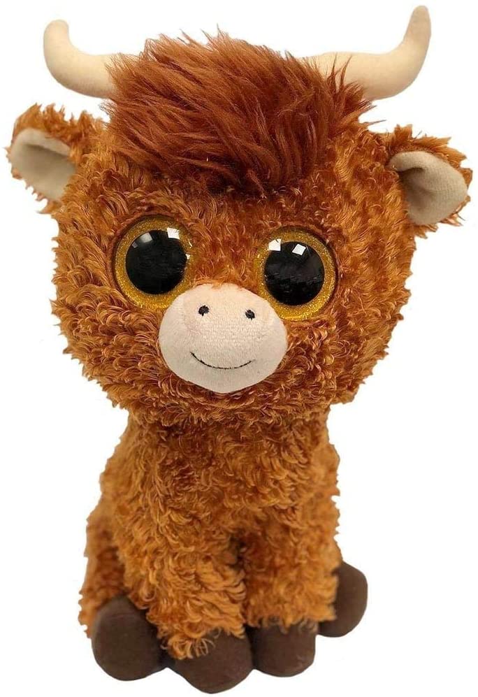 TY Angus Highland Cow - Boo Med, Multicolored, Einheitgröße (9 cm x 9.1 cm x 22.5 cm)