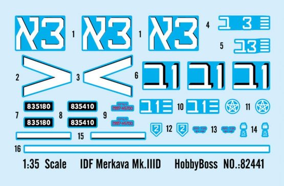 Hobbyboss 1:35 Scale Israeli IDF Merkava MK IIID Assembly Kit - Image 2