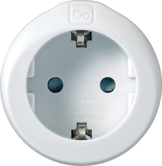 Go Travel Earthed EU to UK Adaptor - Compact European to UK Adapter (Ref 540) - Image 2