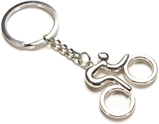 Seraphis Bicycle Keyring Bike Keychain Cycling Riding Road Silver Racer