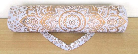 ICC Black Gold Mandala Full-Zip Exercise Yoga Mat Carry Bag Gym Beach Pilates Carrier Bags Hippie Mandala Indian Cotton Bag - Image 3