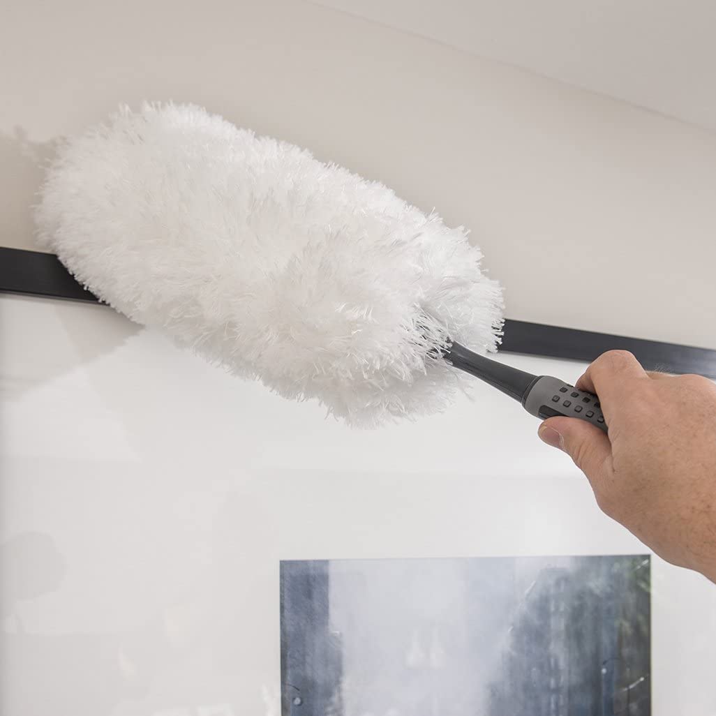 Addis 517705 ComfiGrip 100 Percent Fluffy Microfiber Duster, Metallic Graphite, 13 x 13 x 59 Centemeter, 13 x 13 x 59 cm - Image 4