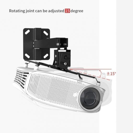 BuFan Projector Ceiling Mount, Universal Vaulted Bracket with Adjustable Extension Pole to 26.7" for LCD DLP Projector - Image 4
