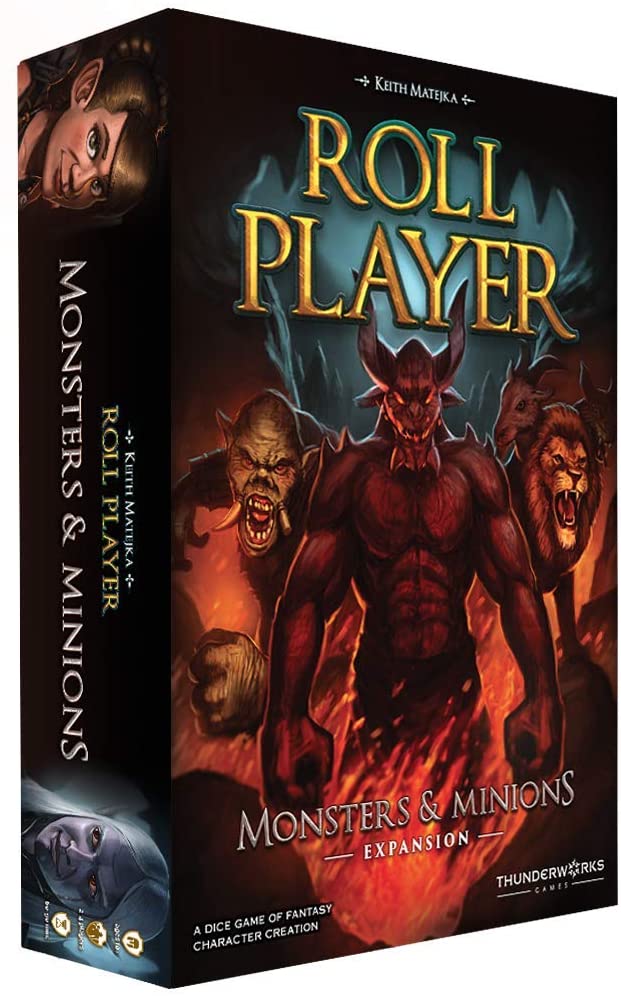 Thunderworks Games TWK2002 Roll Player: Monsters & Minions Expansion, Mixed Colours, Black / Black, 8.8 x 12.38 x 2.75 inches