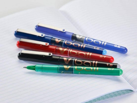 Pilot V Ball 07 Liquid Ink Rollerball Pens 0.7mm Tip Black/Blue/Green Ink Blistercard 3 Pens, 3131910540878UK - Image 4