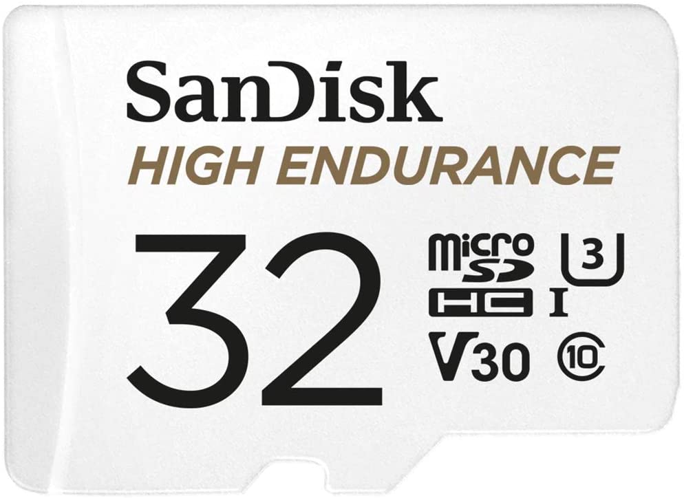 SanDisk HIGH ENDURANCE Video Monitoring for Dashcams & Home Monitoring 32 GB microSDHC Memory Card + SD Adaptor - Image 2