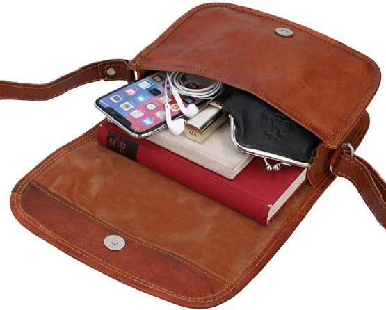 Gusti Handbag Leather - Summer Shoulder Bag Leather Bag Small Brown - Image 3
