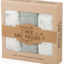 Petite Piccolo Super-soft Baby Muslins