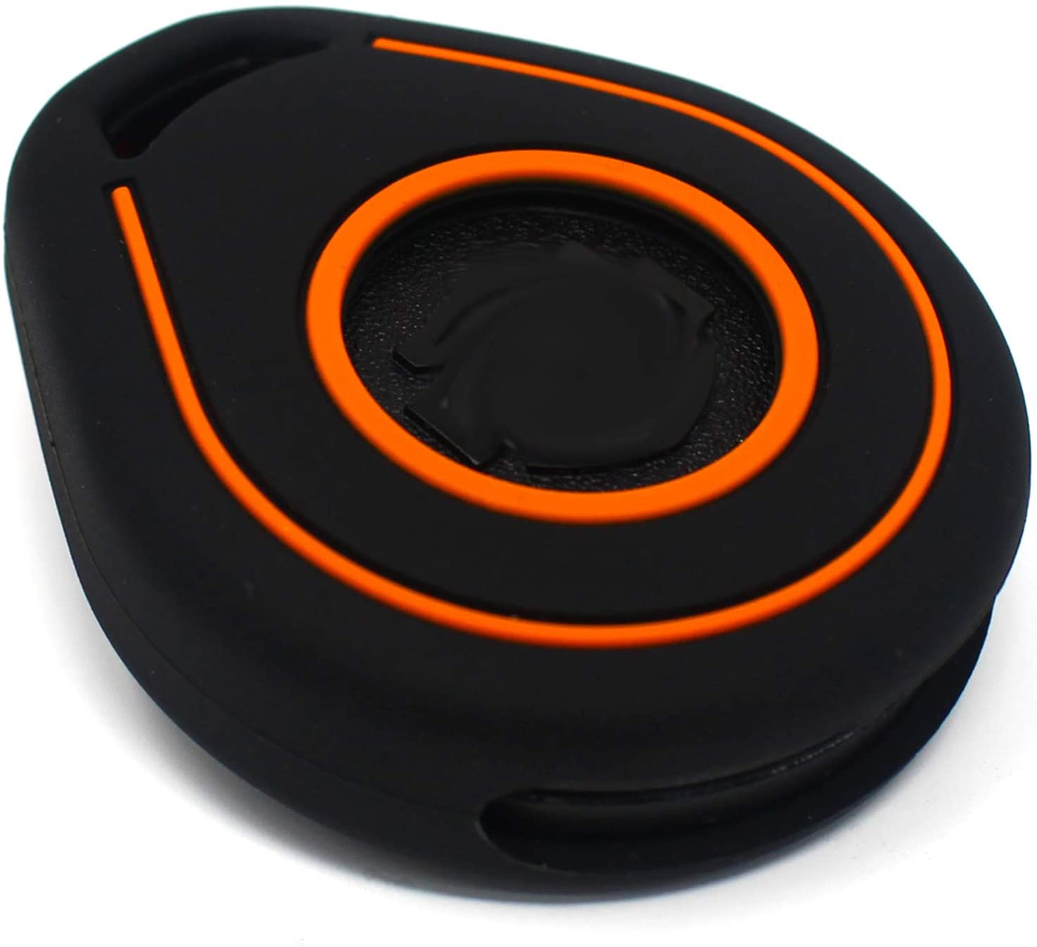 CYK HAB Key Cover for Motorcycle Key Silicone, Black Orange