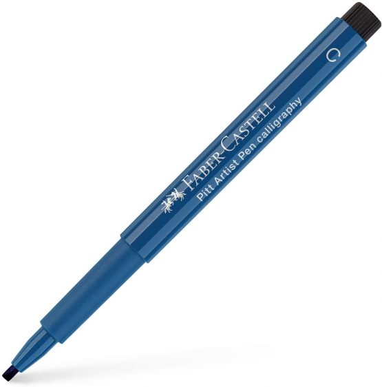 Faber Castell FC167547 India Ink Pitt Artist Calligraphy Pens - Indanthrene Blue
