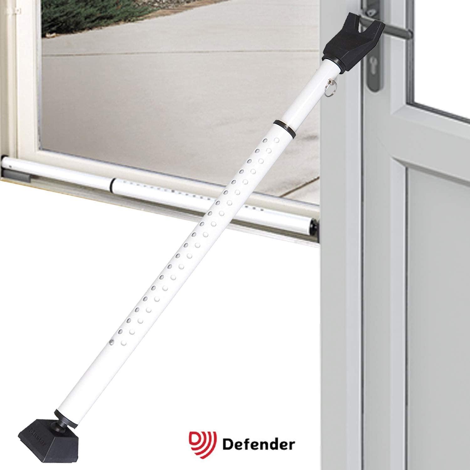 Defender Adjustable Door Security Bar, Heavy Duty Brace & Sliding Patio Door Locking Pole