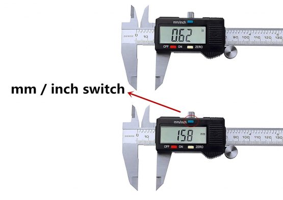 Freeas Digital Vernier Caliper, Steel Digital Caliper 0-150mm Caliper Gauge Measuring Tool with Large LCD Screen for Household - Image 4