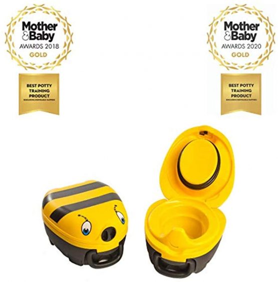 My Carry Potty - Bumble Bee Travel Potty, Award-Winning Portable Toddler Toilet Seat for Kids to Take Everywhere - Image 3