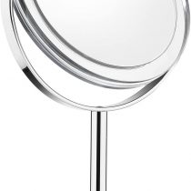 BEAUTIFIVE Vanity Mirror, Dressing Table Makeup Mirror with 1x/7x, 6’’ 360° Swivel Magnifying Mirror, Bathroom Mirror with Crystal-like Style