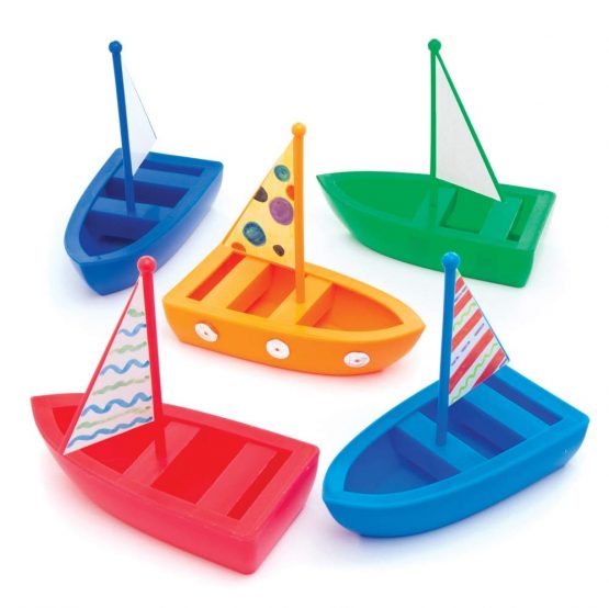 Baker Ross AW520 Make Your Own Boat Kit (Pack of 5) Craft kits for Kids, Party Fillers and Activities. - Image 2
