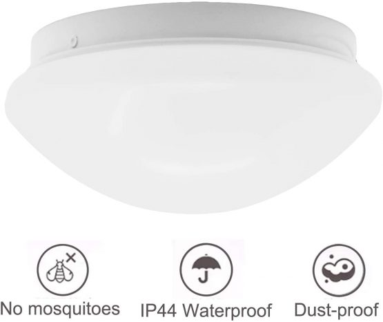 IMVSINCERE 12W LED Ceiling Light, φ220mm 8.5 Inch,IP44 Waterproof Round Flush Ceiling Light Small Ceiling Light 4500K Natural White 1200LM Lighting for Toilet Bathroom Hallway Corridor - Image 3