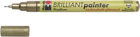 Marabu Brilliant Painter Pen (0.8mm Tip) - 084 Gold - Image 2