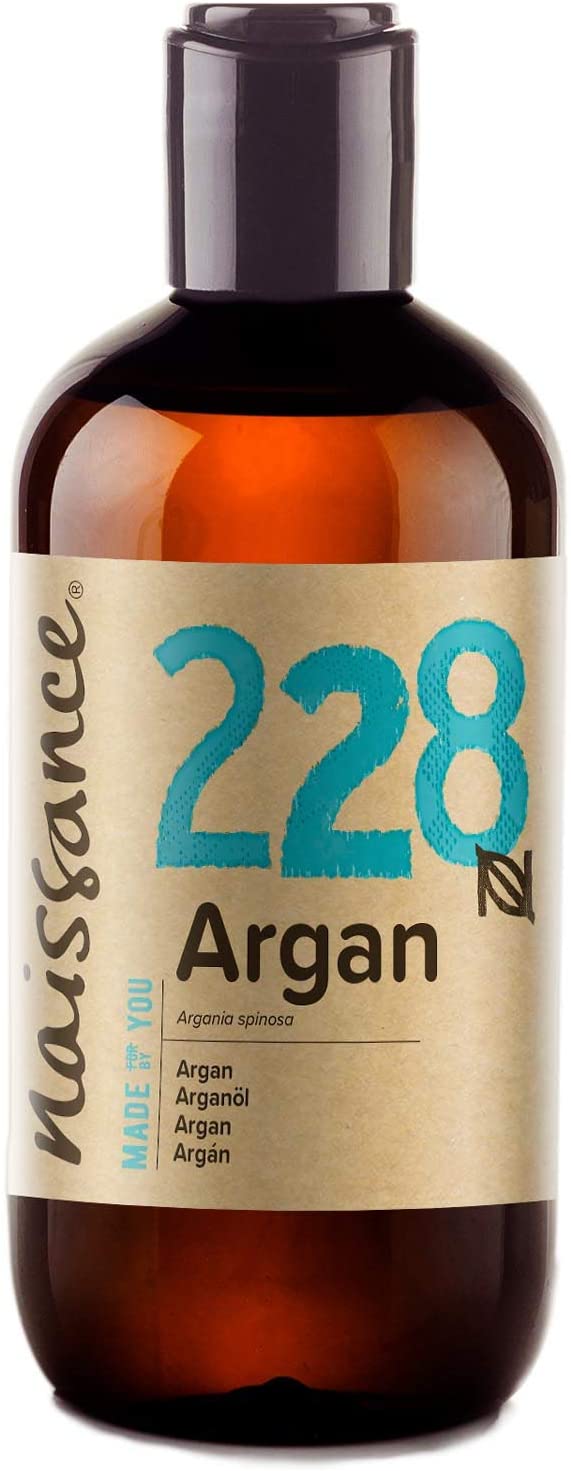 Naissance Argan Oil (No. 228) 225ml, Natural Growth Hair Mask, Anti-Ageing, Antioxidant, Moisturiser for Face Skin