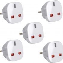 Gadgets Hut UK - 5 x UK to EU Europe European Travel Adapter suitable for France, Germany, Spain, Egypt, China - Refer to Product description for Country list