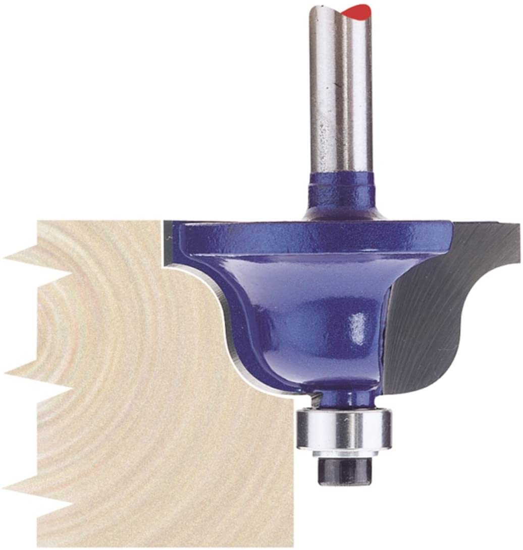 Draper 75338 1/4-inch Roman Ogee 35 x 17mm Tungsten Carbide Tip Router Bit, 35 X 17 Mm, 35 x 17 mm